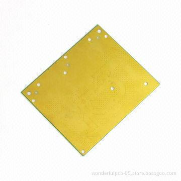4-layered PCB with Yellow Solder Mask and 1oz Copper Thickness